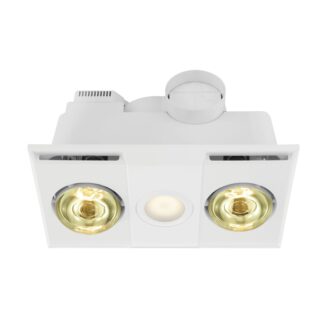 Eglo Heatflow 2 Lamp 3in1 Bathroom Heater, Fan and Light