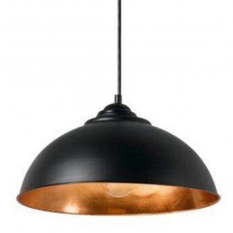 Newport Black-Copper Dome Pendant Light