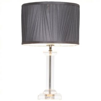 Albion Grey Crystal Table Lamp