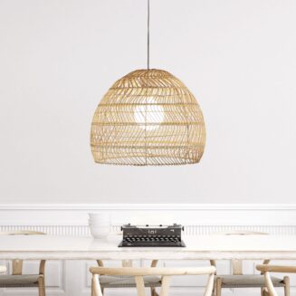 Mette Natural Cane Woven Rattan Pendant Shade (SHADE ONLY)