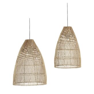 Oden Natural Rattan Cane Pendant Shade (SHADE ONLY)