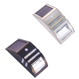 Solar Stainless Steel Wall Light with Sensor
